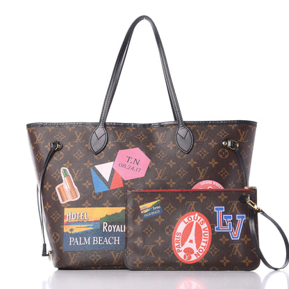 Louis Vuitton Monogram My LV World Tour Neverfull MM 3 of 11