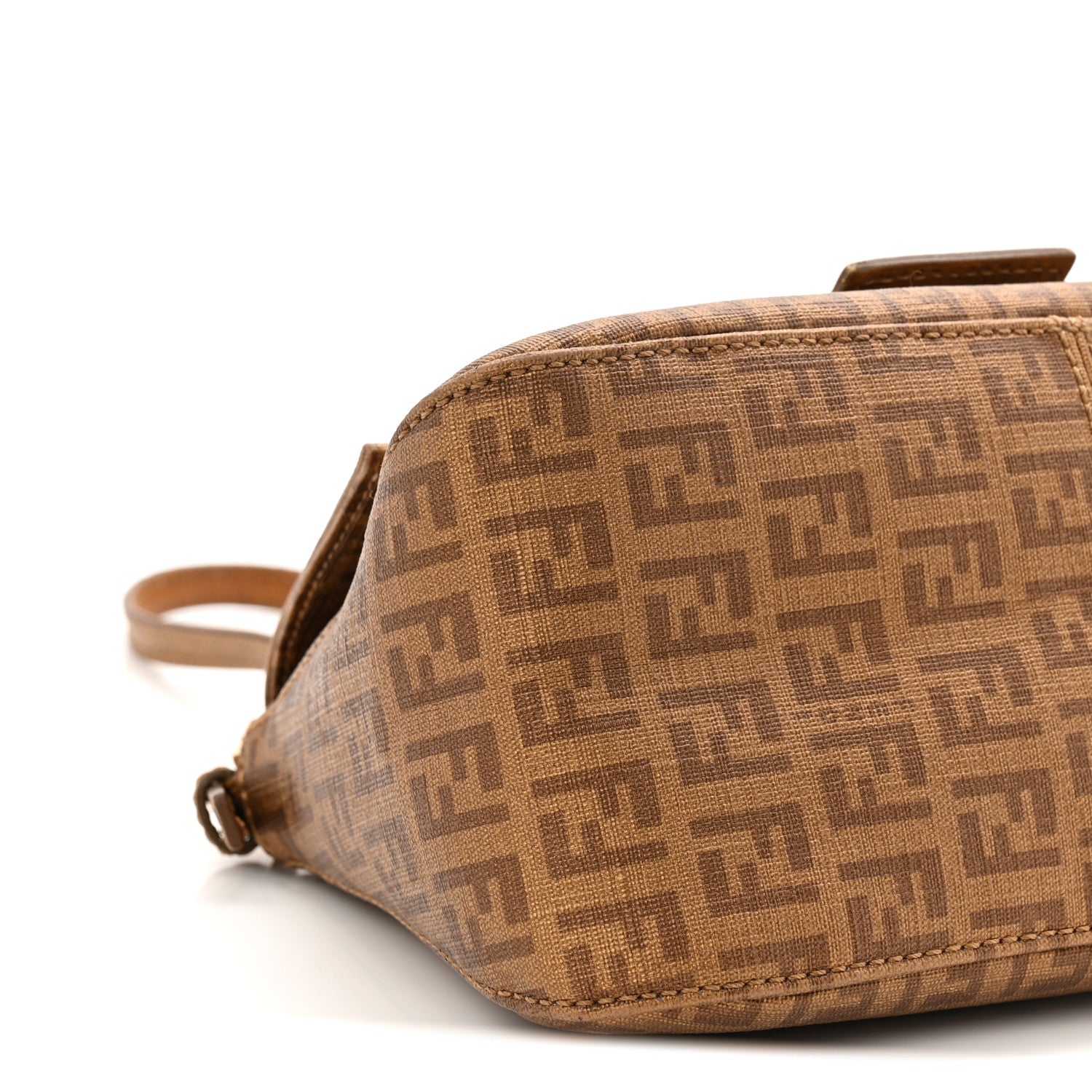 Fendi Zucchino Spalmati Vitello Mini Mama Baguette Gold 9 of 12