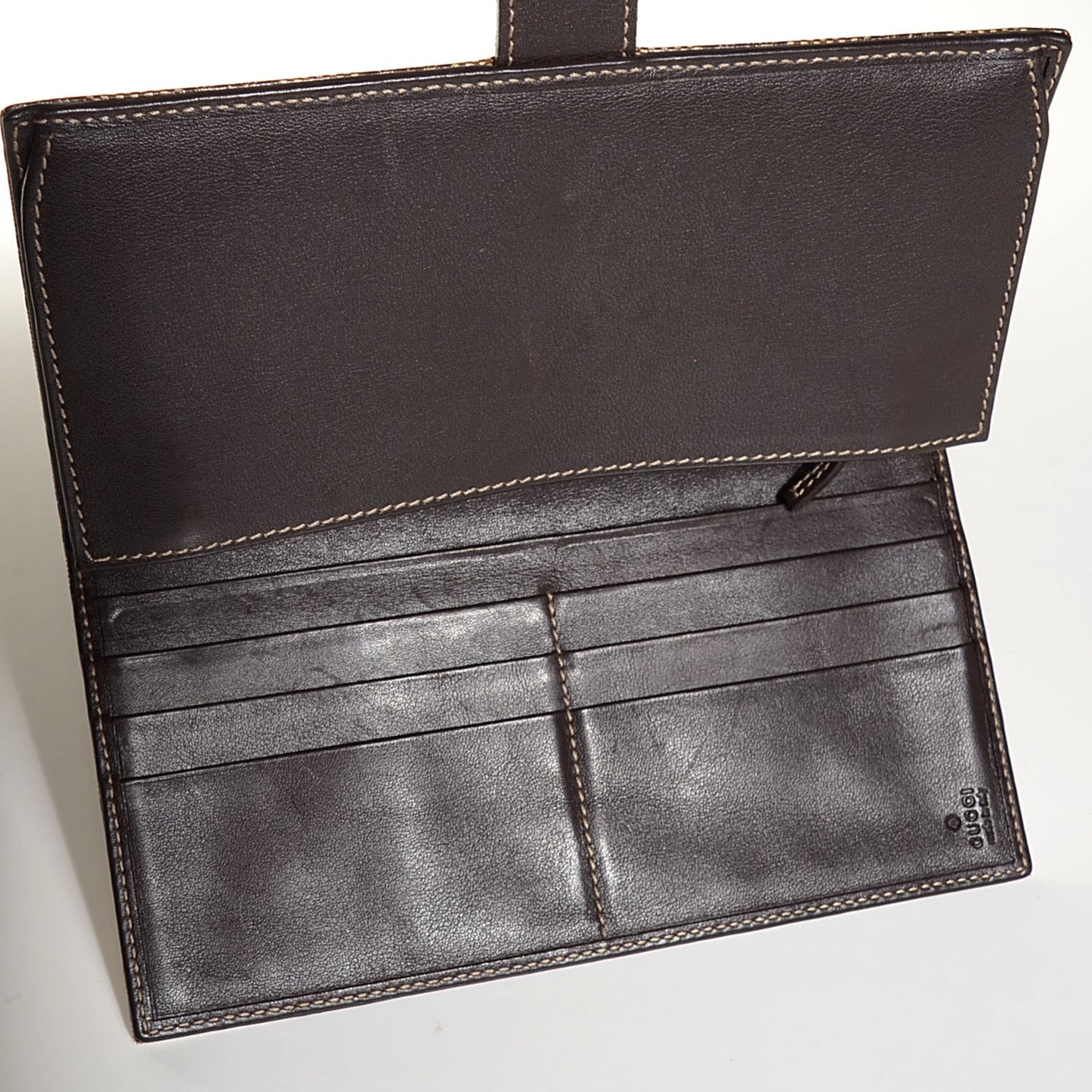 Crystal Monogram Hysteria Continental Wallet Brown