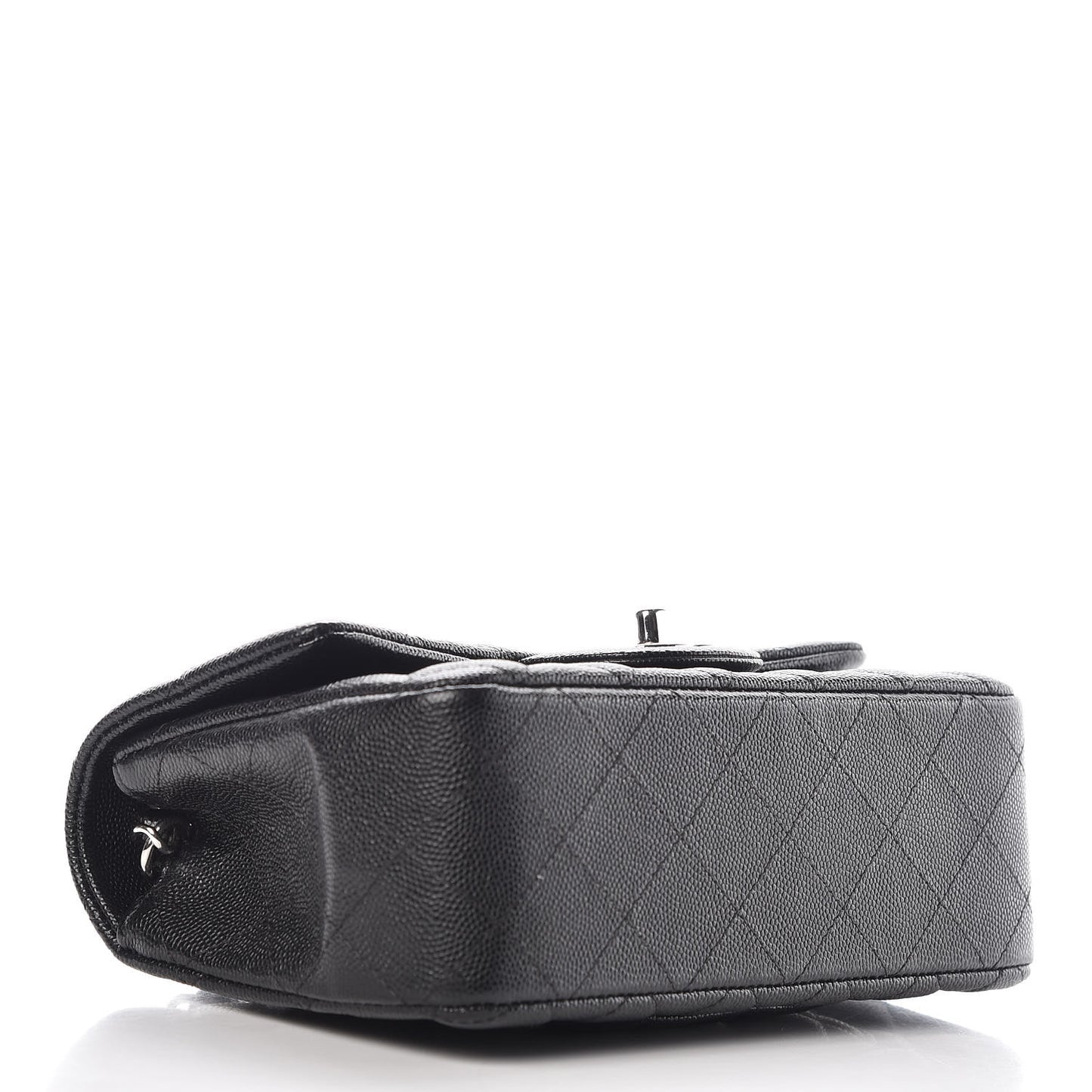 Caviar Quilted Mini Rectangular Flap Black