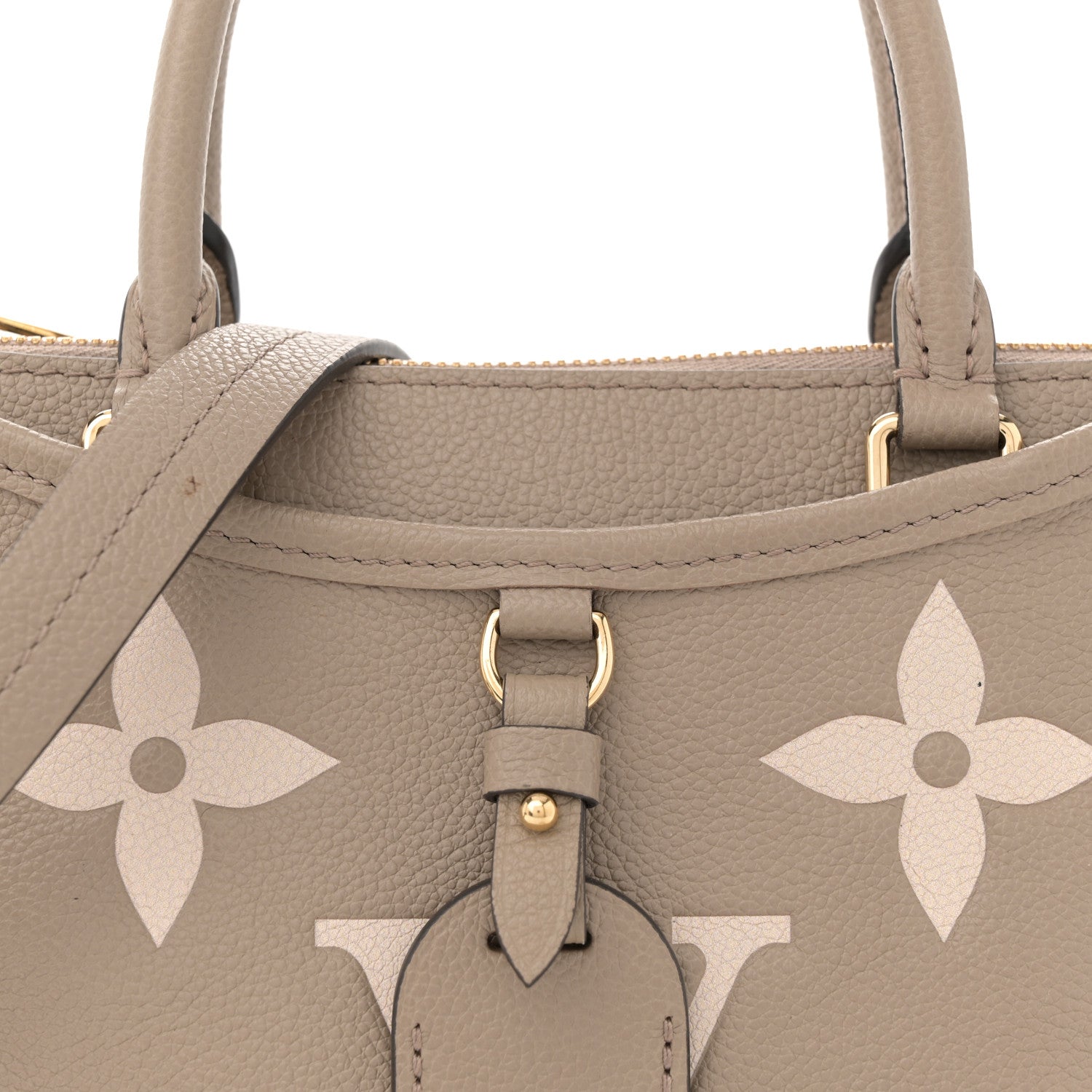 Louis Vuitton Empreinte Monogram Giant Trianon PM Tourterelle Creme 7 of 11