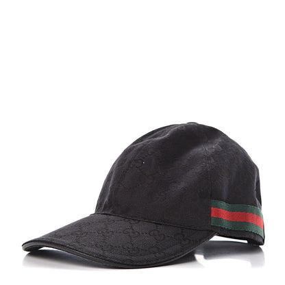 Gucci Monogram Web Baseball Hat XS Black 1 of 7