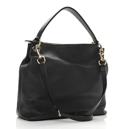Gucci Pebbled Calfskin Large Soho Hobo Black 3 of 11