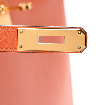 Hermes Epsom Kelly Sellier 35 Orange 14 of 37