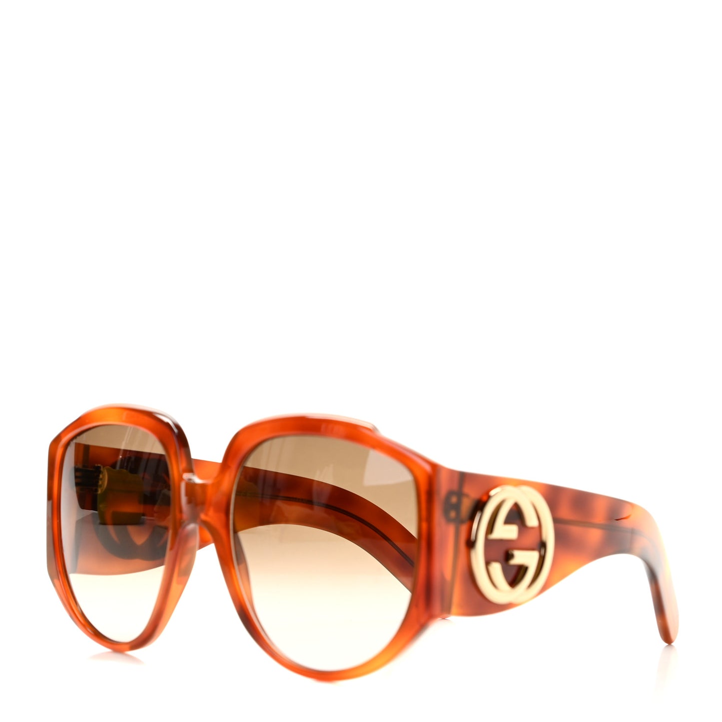 Acetate Oversized Interlocking GGG0151S Sunglasses Tortoise