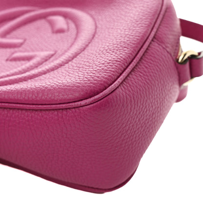 Gucci Pebbled Calfskin Small Soho Disco Bag Bright Bouganville 11 of 12