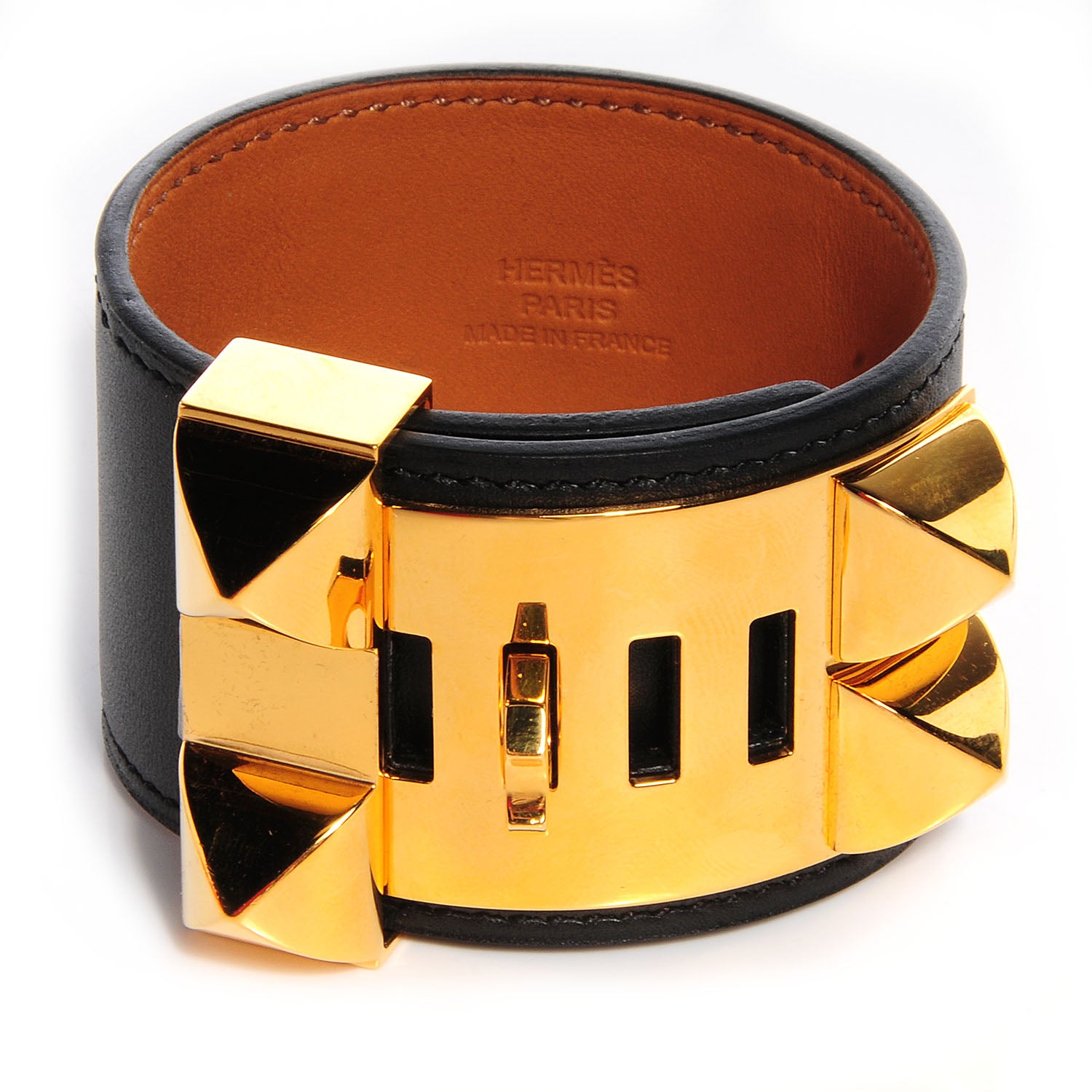 Hermes Chamonix Collier de Chien CDC Bracelet Black Small 4 of 7
