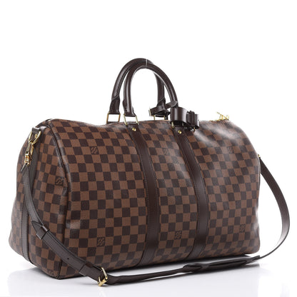 Louis Vuitton Damier Ebene Keepall Bandouliere 45 3 of 13