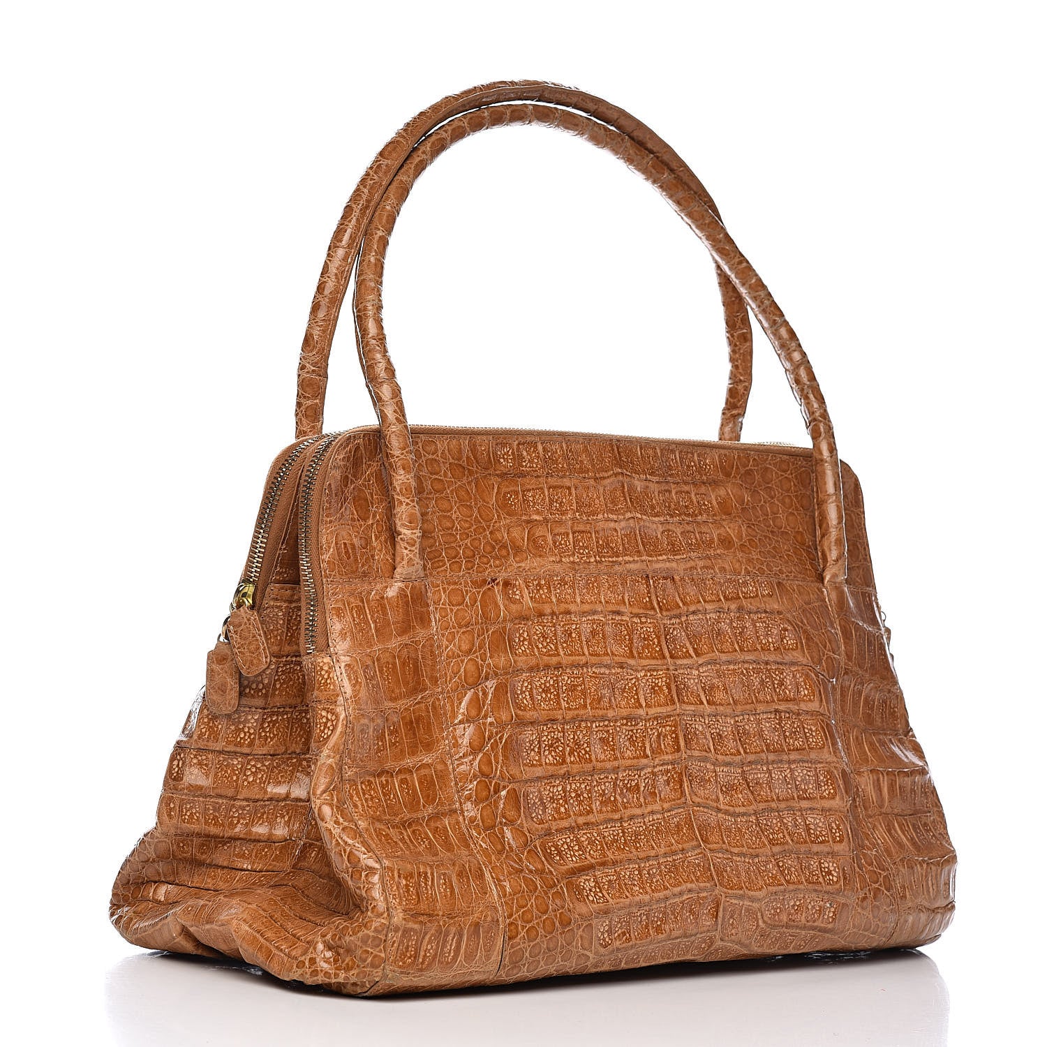 Nancy Gonzalez Crocodile Top Handle Tote Brown 3 of 15