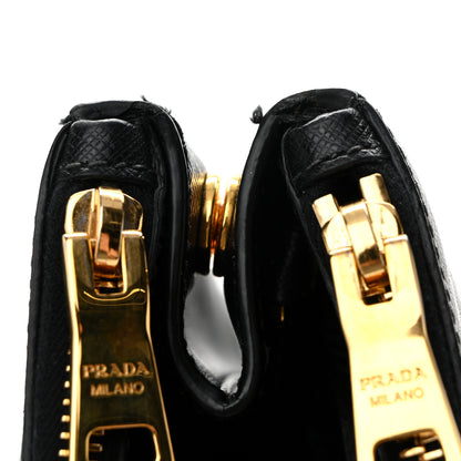 Prada Saffiano Medium Galleria Double Zip Tote Black 11 of 11