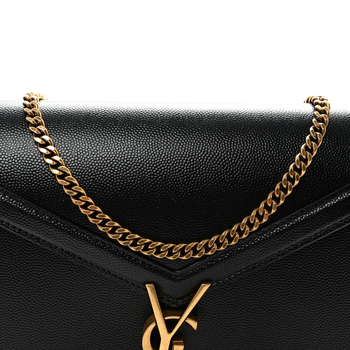 Grain De Poudre Monogram Cassandra Clasp Bag Black
