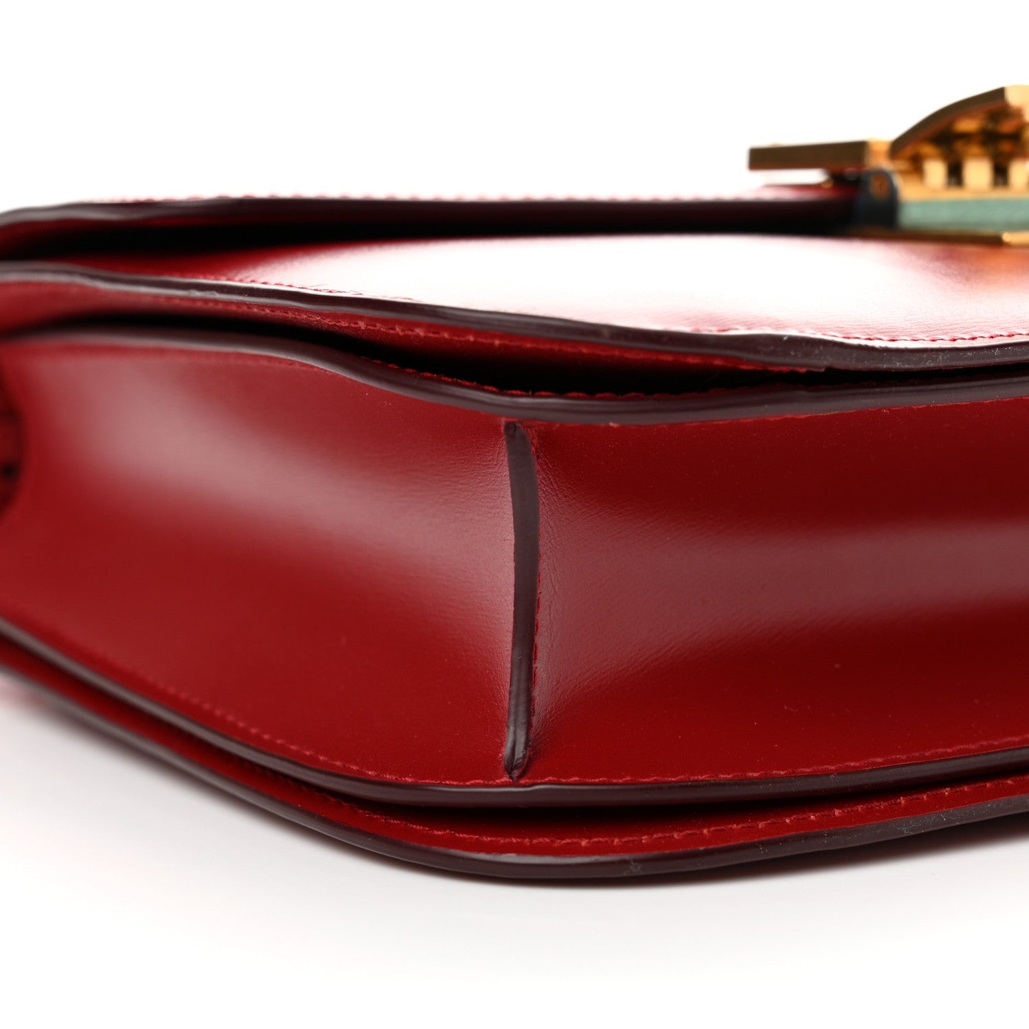 Celine Box Calfskin Medium Classic Box Flap Bag Red 9 of 12