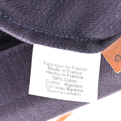 Hermes Canvas Swift Aline Grooming Bag Navy 7 of 11