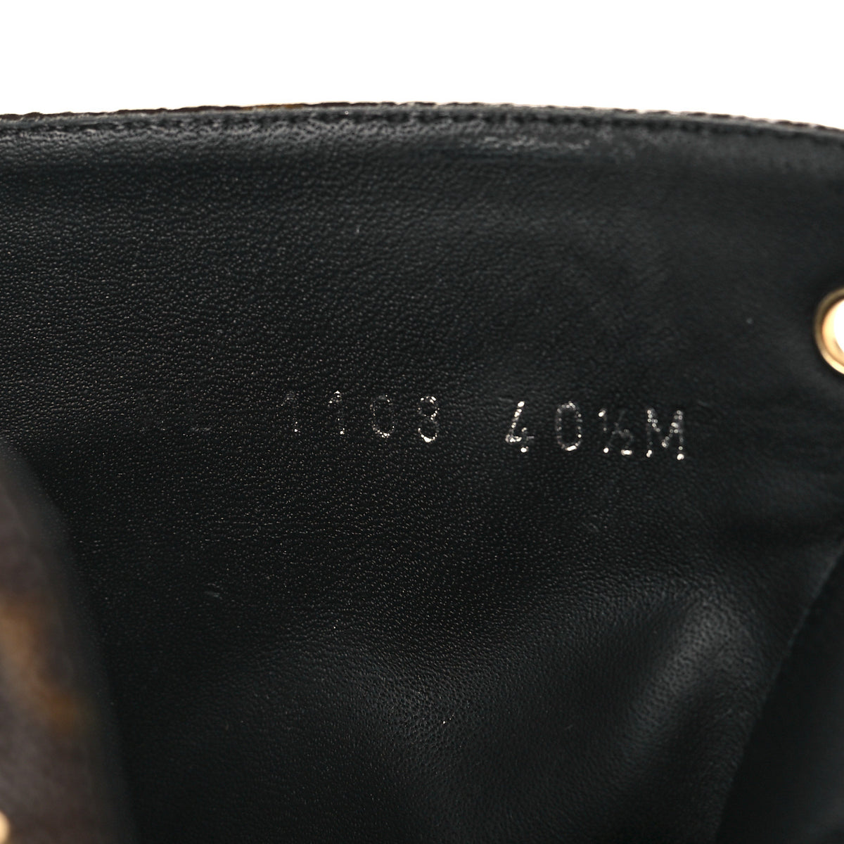 Louis Vuitton Calfskin Monogram Wonderland Flat Ranger Boots 40.5 Black 7 of 9