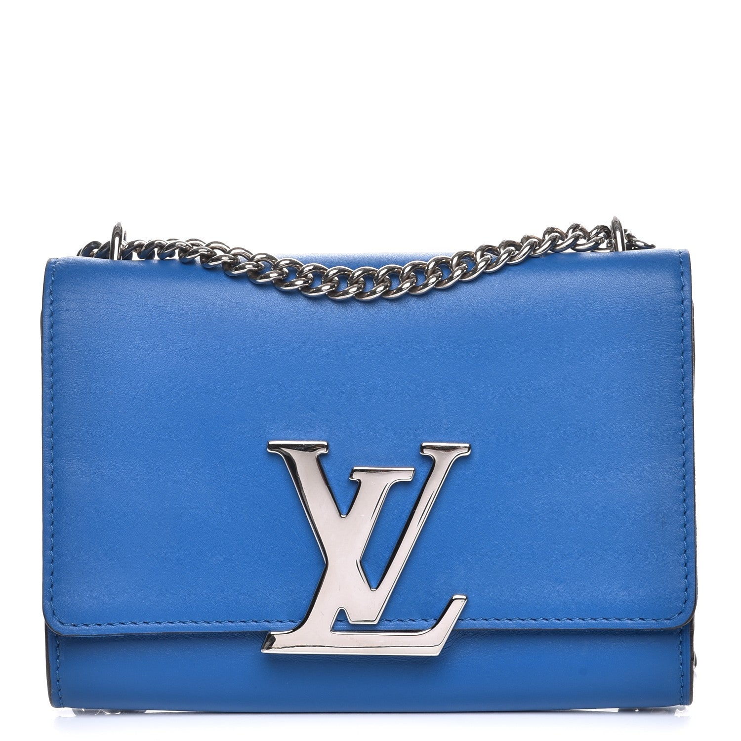 Louis Vuitton Calfskin Chain Louise MM Outremer 1 of 9