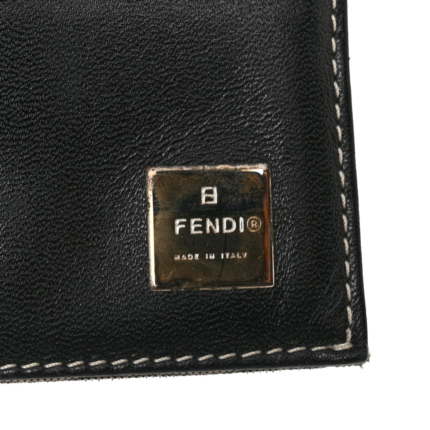 Fendi Zucchino Forever Continental Wallet Navy 6 of 11