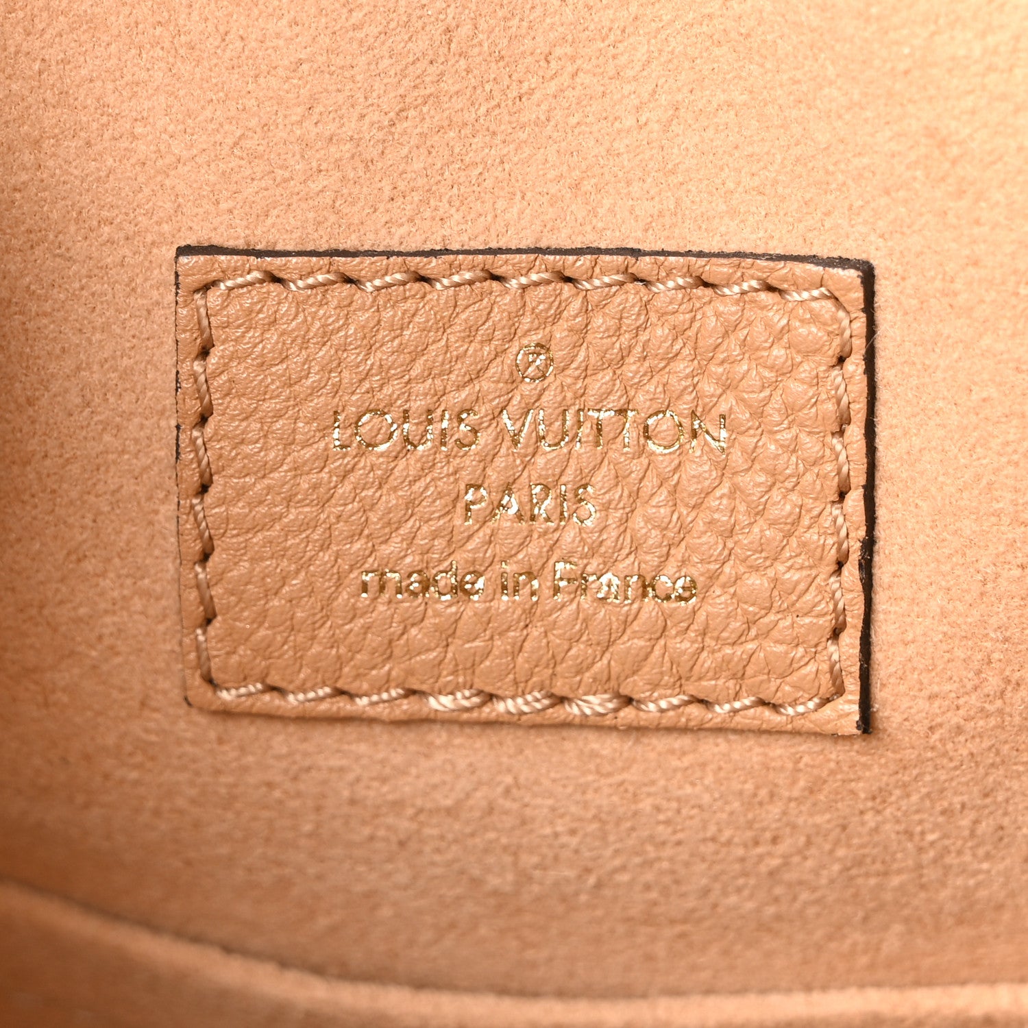 Louis Vuitton Calfskin Lockme Bucket MM Arizona Beige 6 of 10