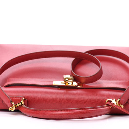 Hermes Courchevel Kelly Sellier 32 Rouge Vif 11 of 36