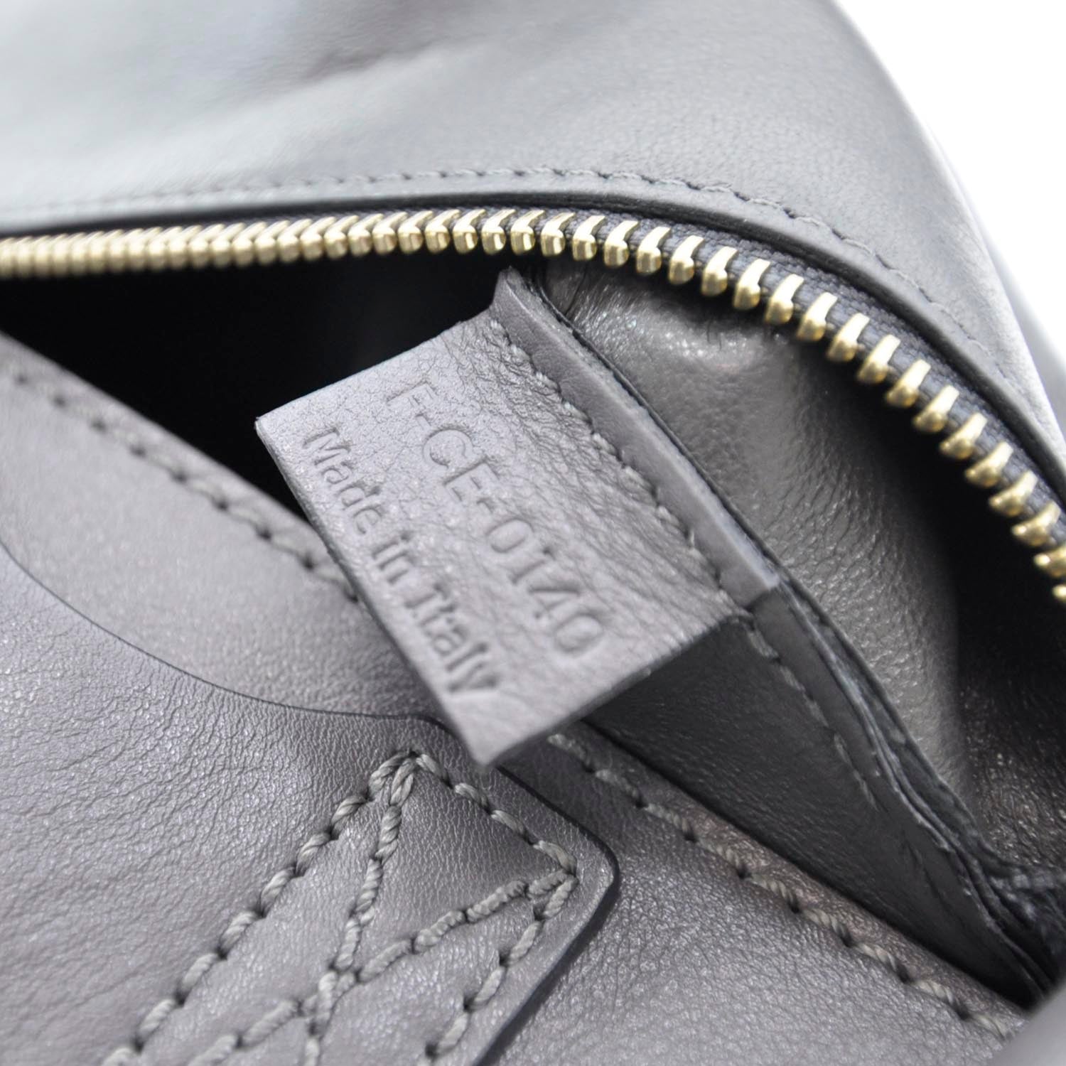 Celine Calfskin Suede Mini Luggage Gray 10 of 10