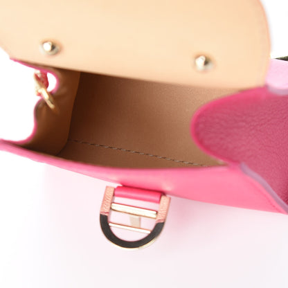 Delvaux Calfskin Mini Brillant Bag Charm Rose Indien 5 of 6