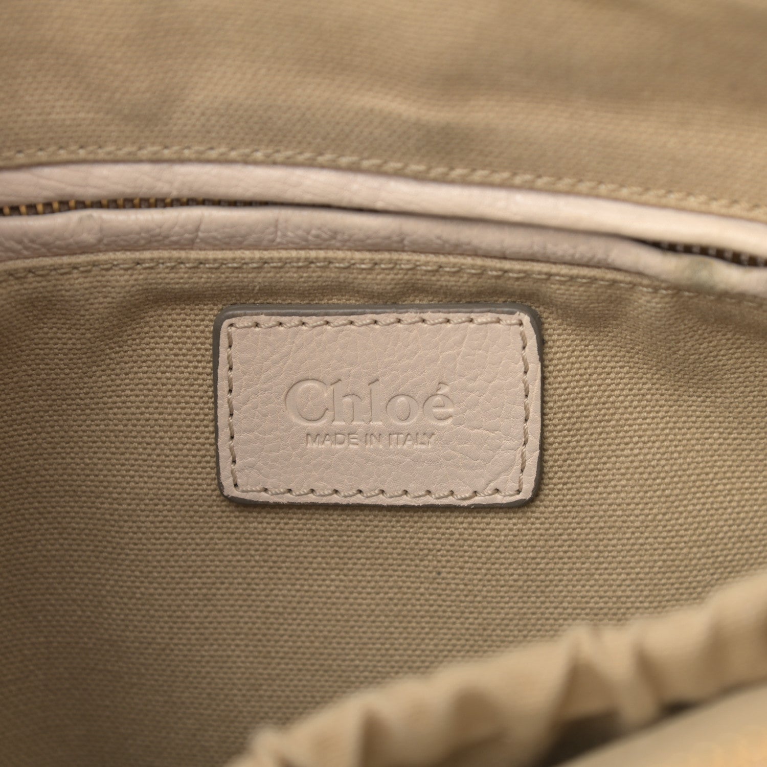Chloe Calfskin Medium Marcie Nude Satchel Beige 5 of 15