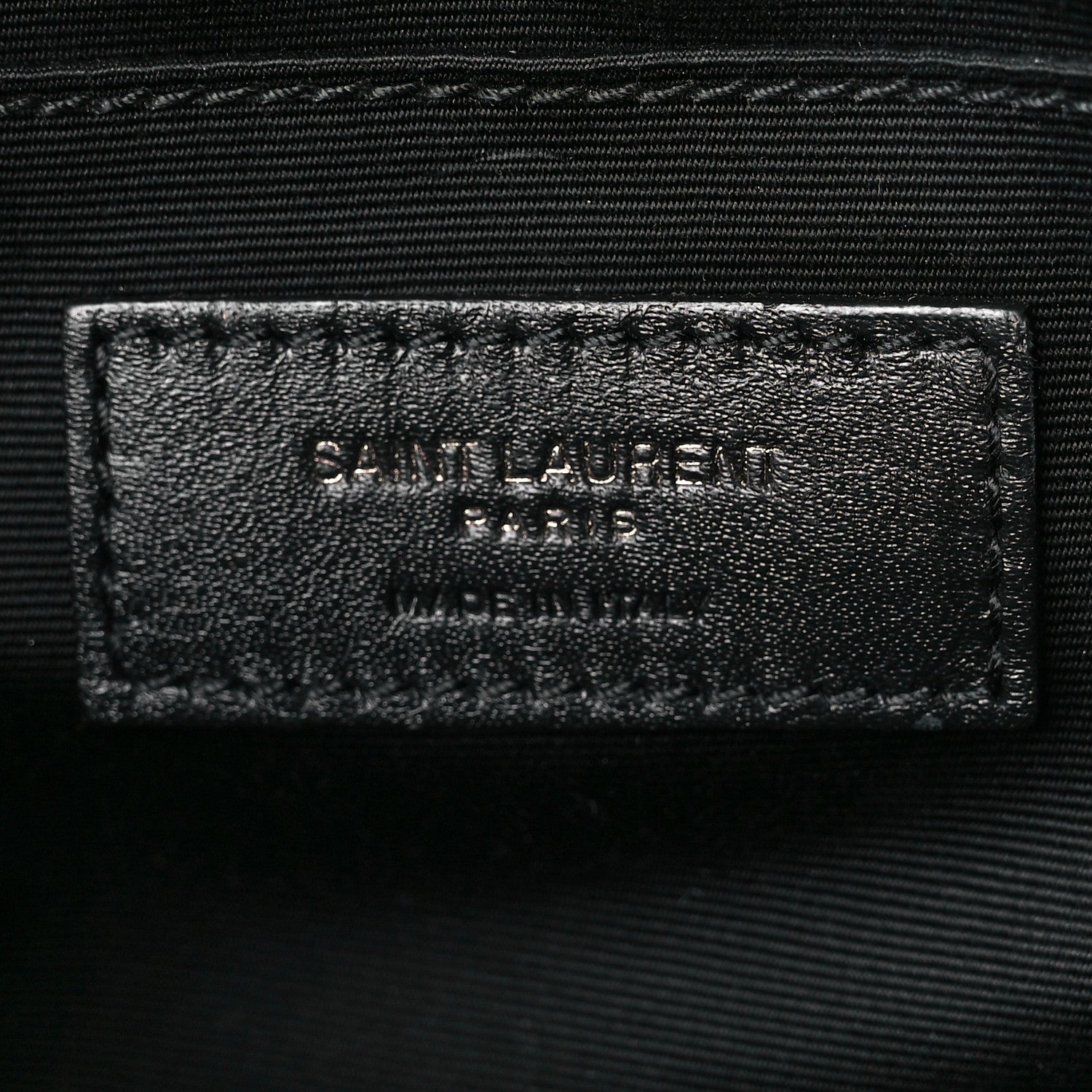 Saint Laurent Calfskin Matelasse Monogram Lou Camera Bag Black 6 of 11