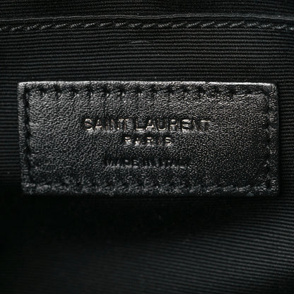 Saint Laurent Calfskin Matelasse Monogram Lou Camera Bag Black 6 of 11