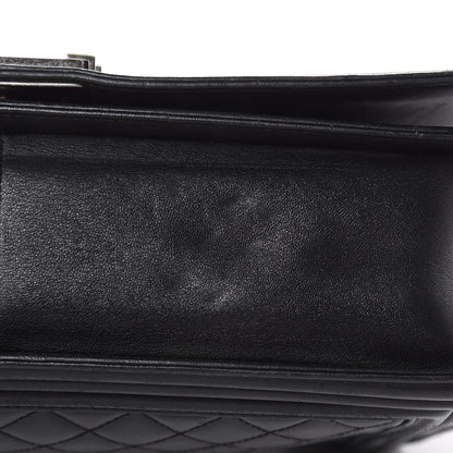 Chanel Lambskin Quilted Large Boy Flap Black 18 of 22
