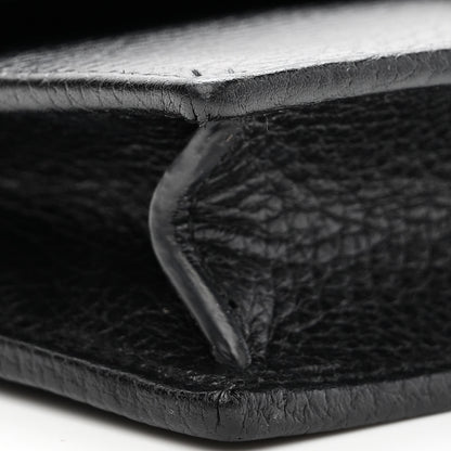 Gucci Dollar Calfskin Interlocking G Chain Wallet Black 8 of 9