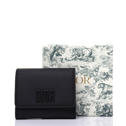 Christian Dior Ultra Matte Calfskin Medium Wallet Black 14 of 14