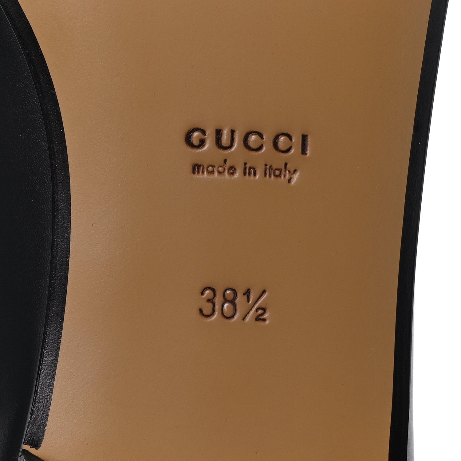 Gucci Calfskin Womens Jordaan Loafers 38.5 Black 8 of 8