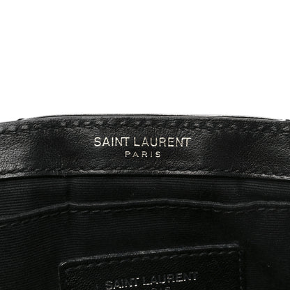 Saint Laurent Calfskin Y Quilted Monogram Loulou Flap Bag Black 6 of 14