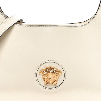 Versace Calfskin La Medusa Hobo Crossbody White 7 of 9