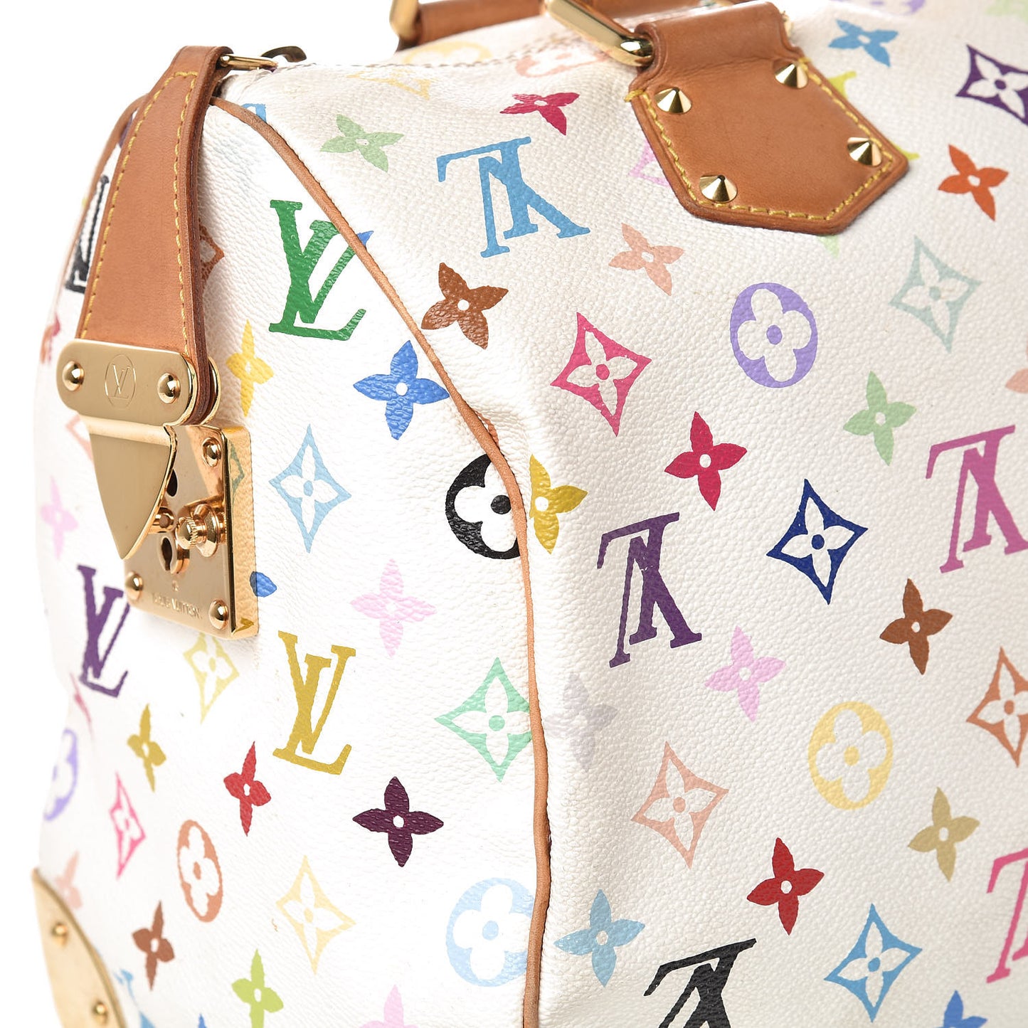 Monogram Multicolor Speedy 30 White