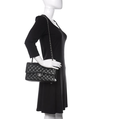 Chanel Caviar Quilted Medium Double Flap Black 2 of 9