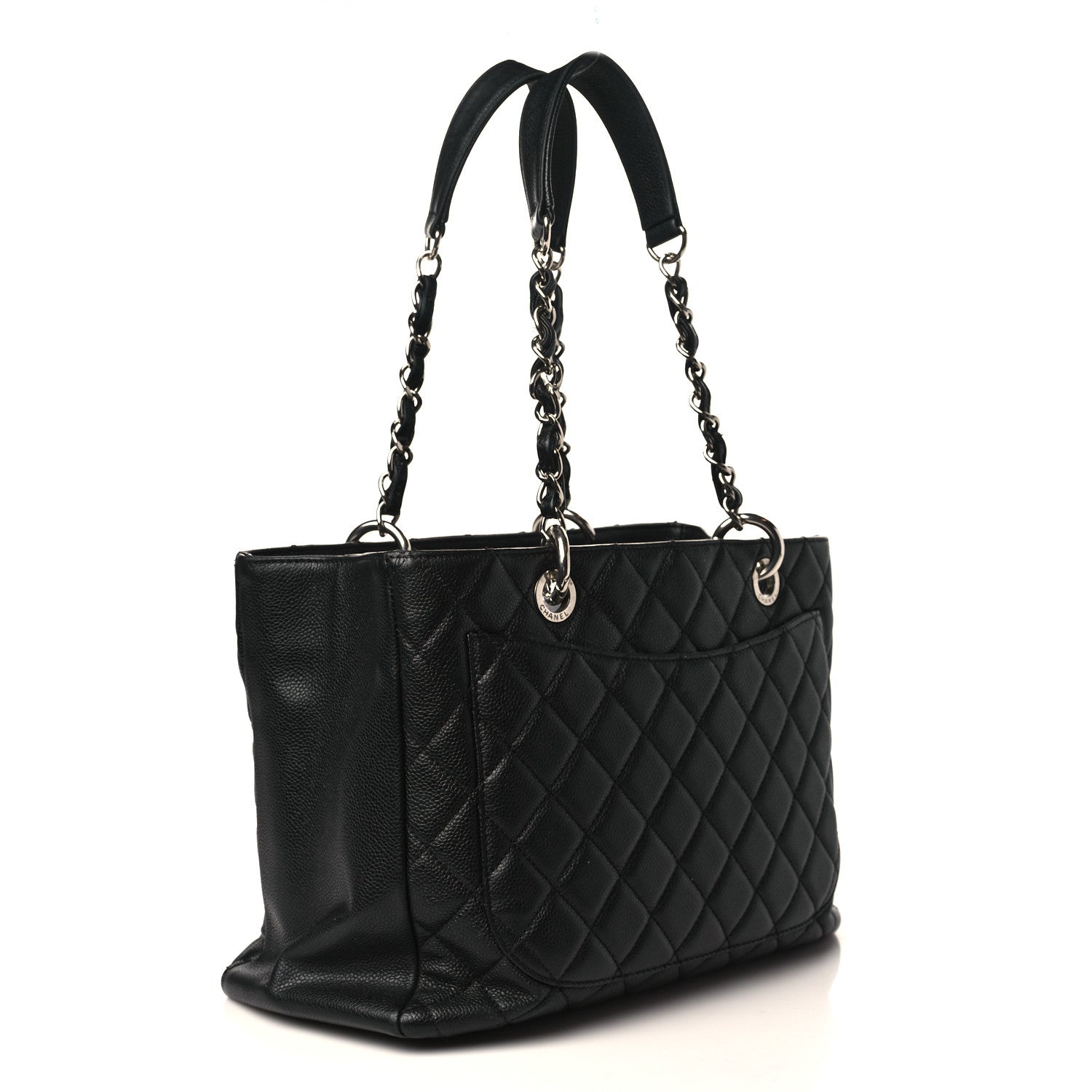Chanel Caviar Quilted Grand Shopping Tote GST Black 3 of 9