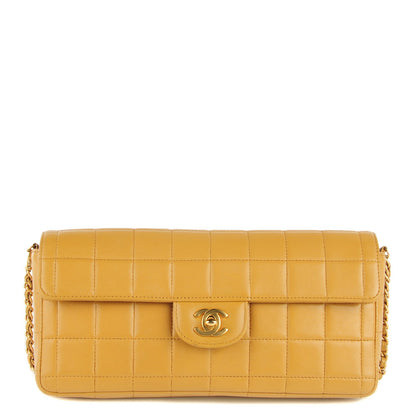 Chanel Lambskin East West Chocolate Bar Flap Beige 1 of 8