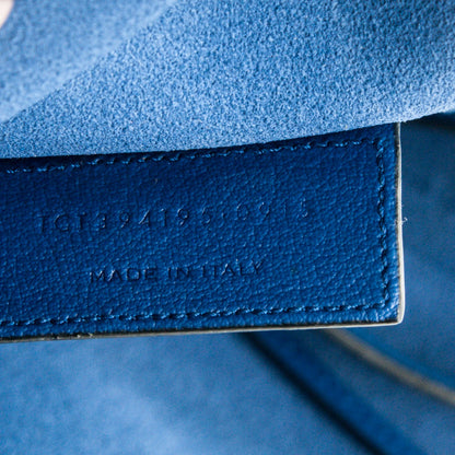 Saint Laurent Calfskin Large Shopping Tote Ultramarine 8 of 8