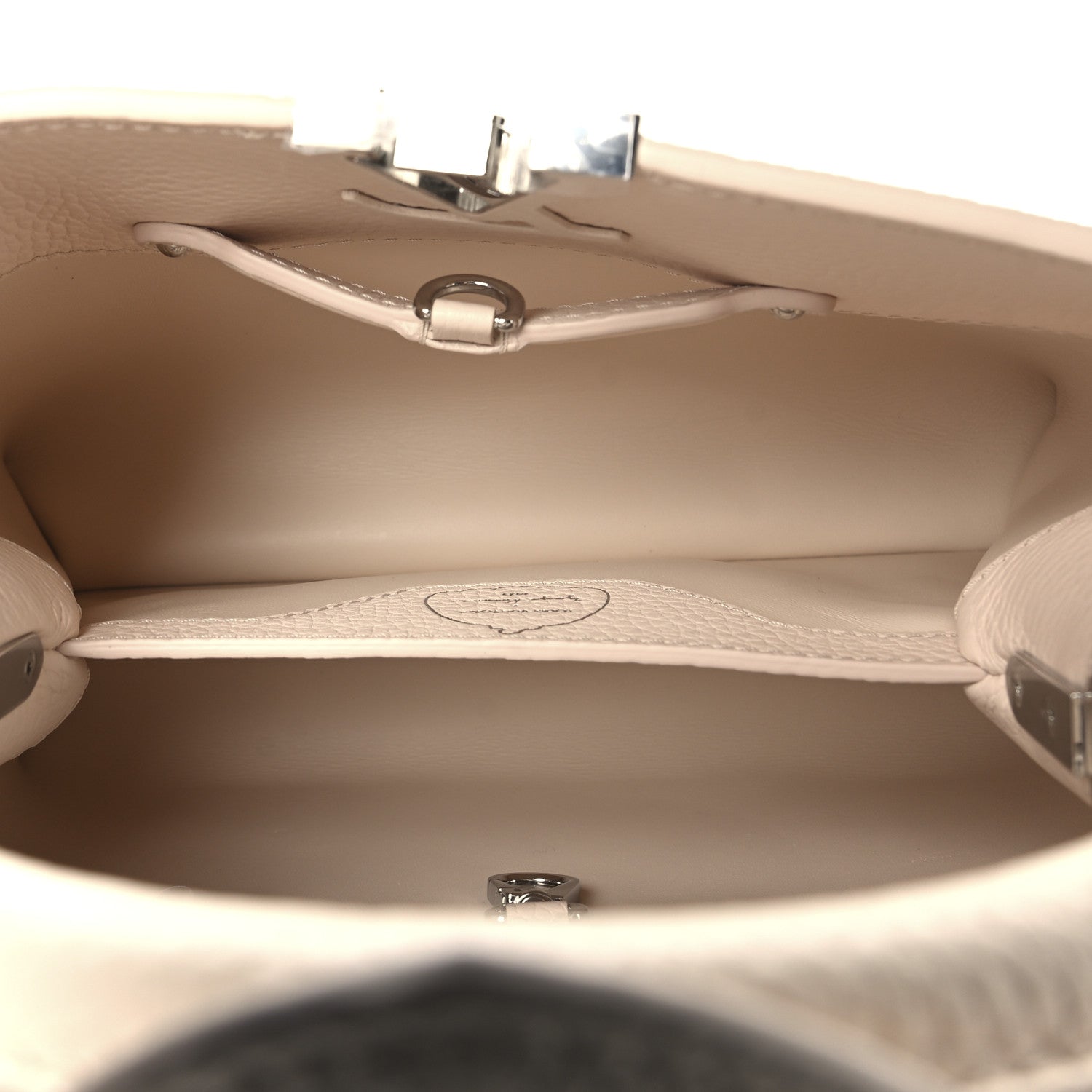 Louis Vuitton LV X YK Taurillon Inlaid Kusama Flowers BB Capucines  Quartz 5 of 9