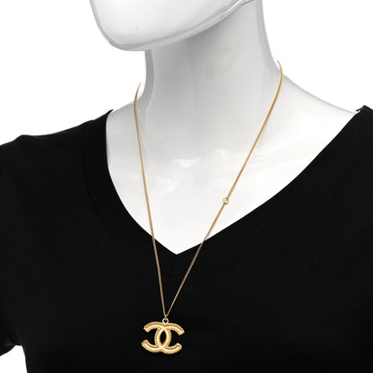 Chanel CC Matte Necklace Gold 2 of 6