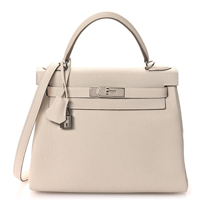 Hermes Togo Kelly Retourne 28 Craie 1 of 11
