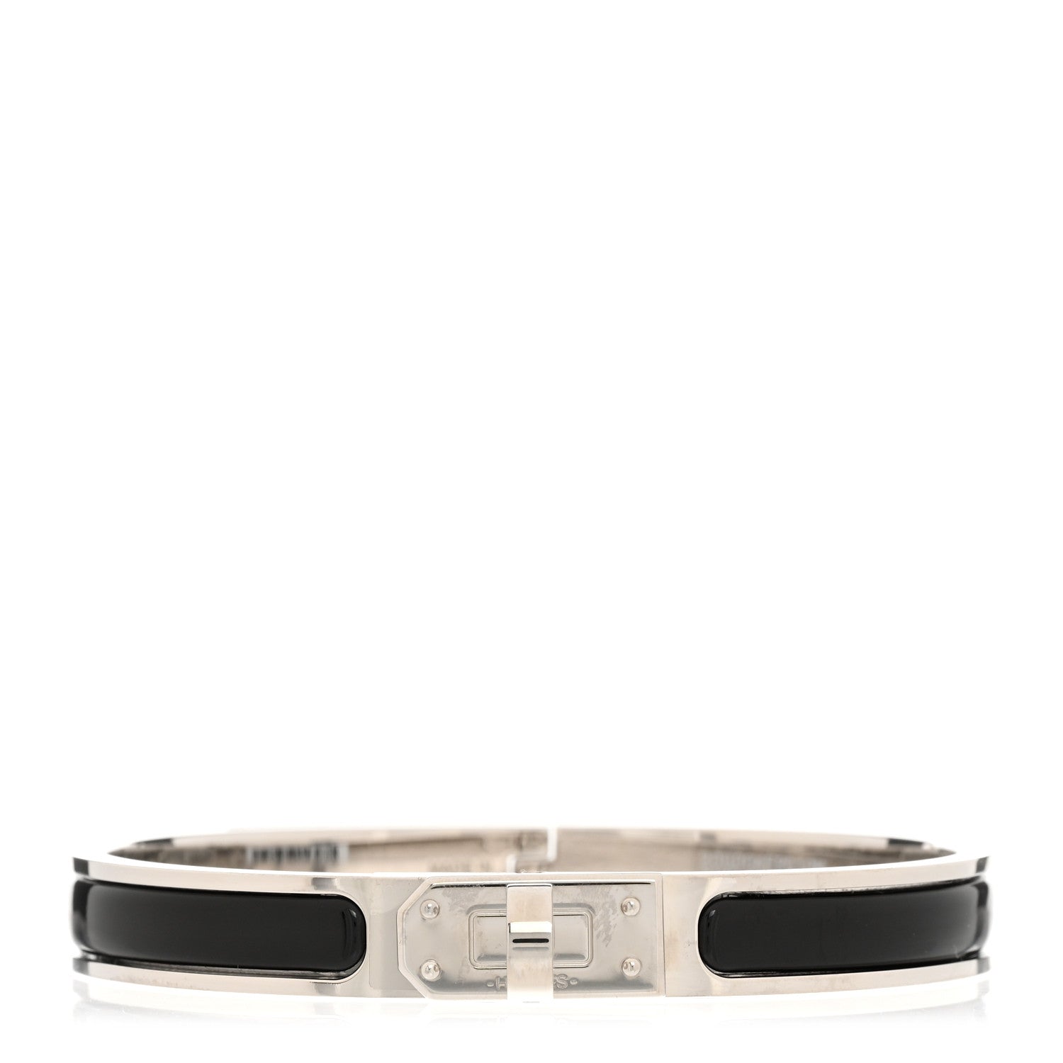 Hermes Enamel Clic Kelly Bracelet GM Black 1 of 6