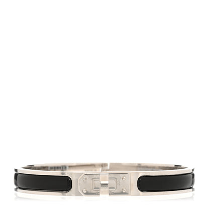 Hermes Enamel Clic Kelly Bracelet GM Black 1 of 6