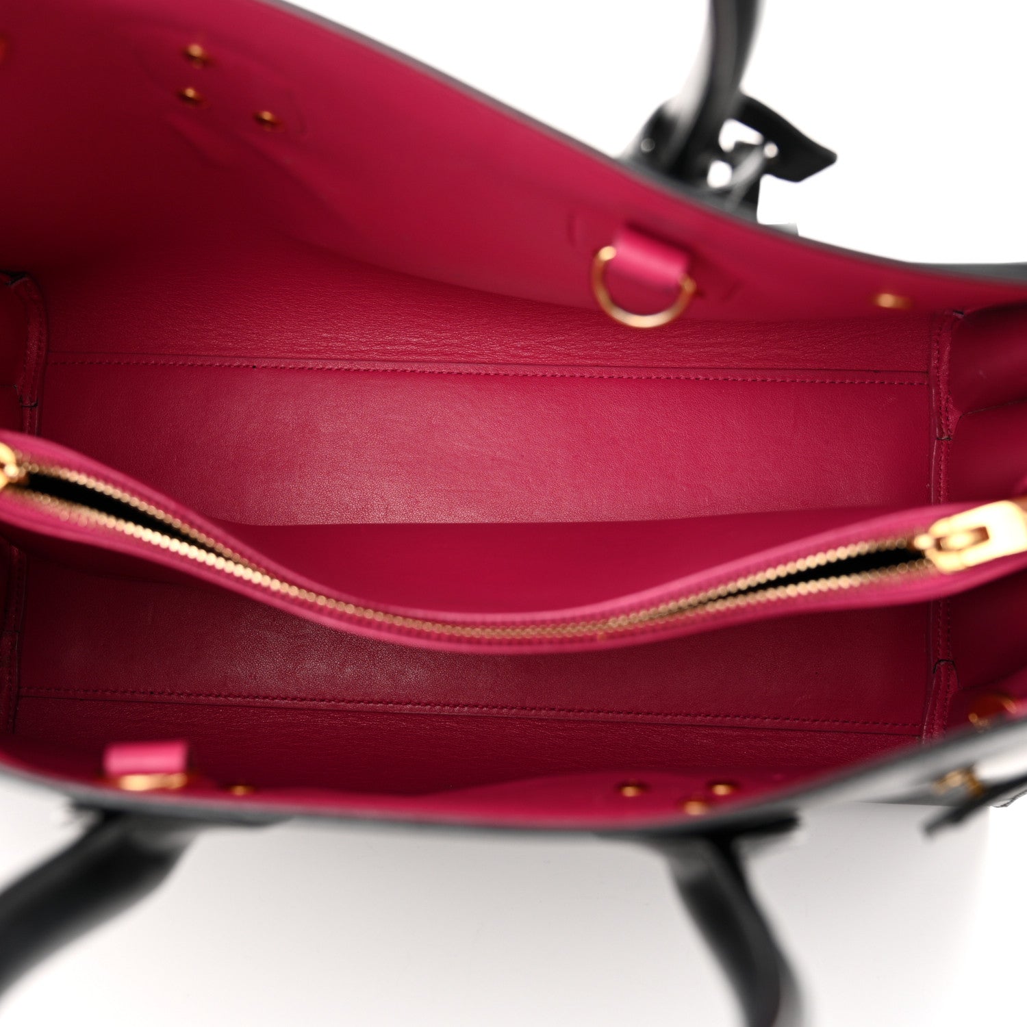 Saint Laurent Calfskin Small Sac De Jour Black Fuchsia 5 of 12