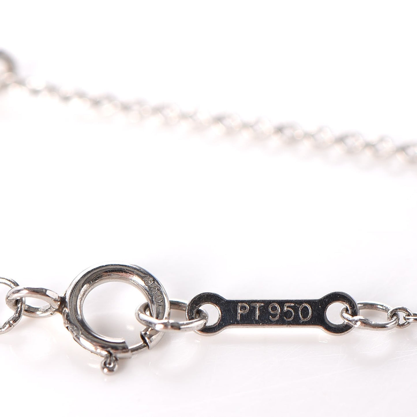 Platinum Diamond .40ct Elsa Peretti Diamonds By The Yard Pear Shape Necklace