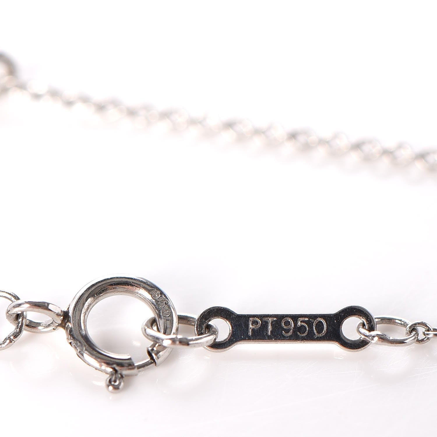 Tiffany Platinum Diamond .40ct Elsa Peretti Diamonds By The Yard Pear Shape Necklace 7 of 8