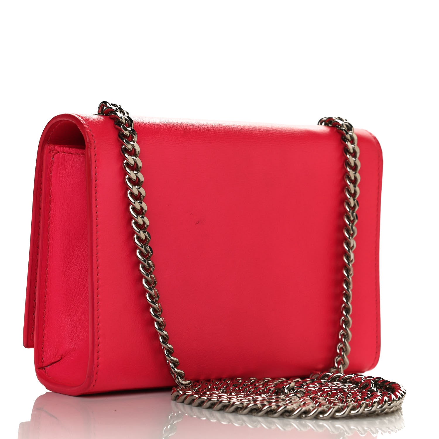 Saint Laurent Calfskin Small Classic Monogram Kate Satchel Neon Pink 3 of 9