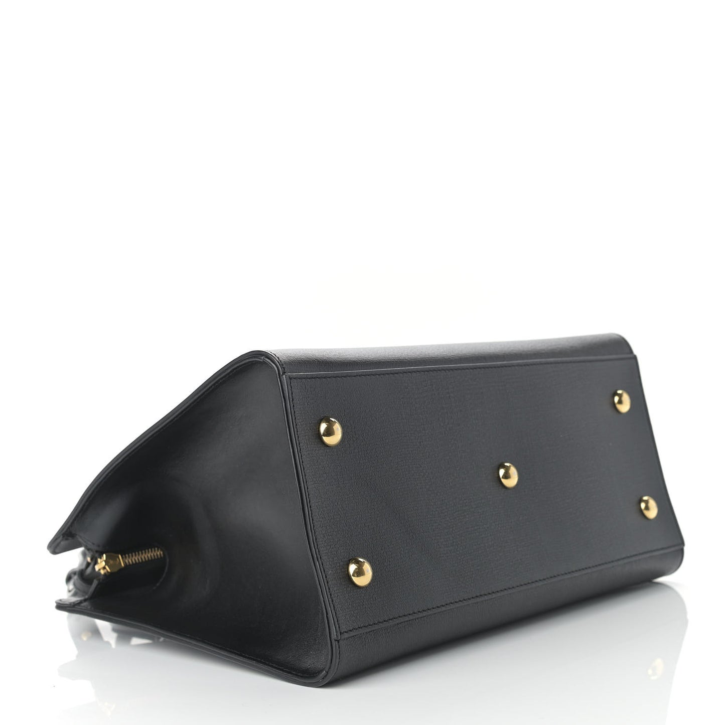 Textured Calfskin Small Classic Y Cabas Black