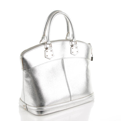 Louis Vuitton Suhali Lockit MM Silver 3 of 7