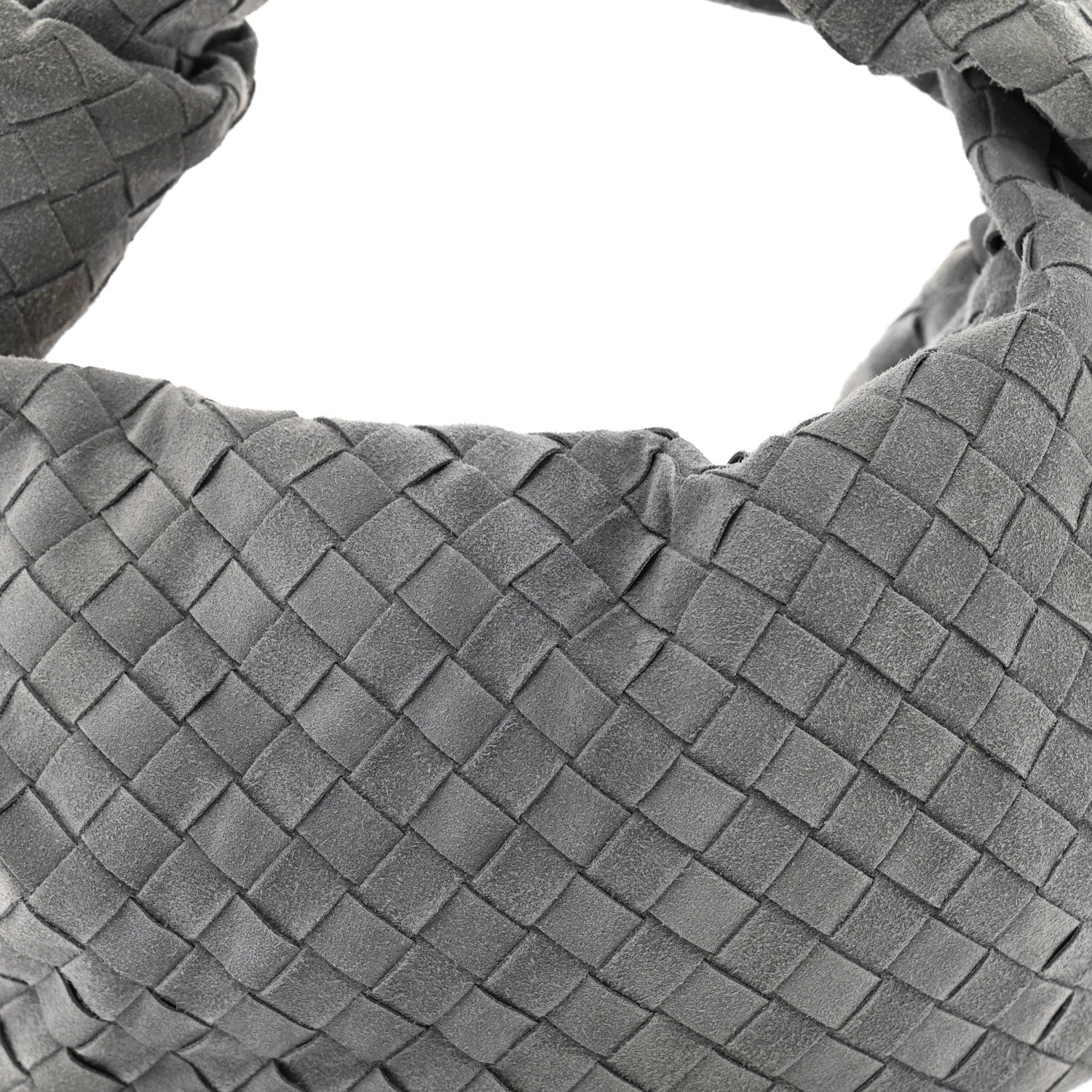 Bottega Veneta Suede Calfskin Intrecciato Teen Jodie Hobo Thunder 8 of 10